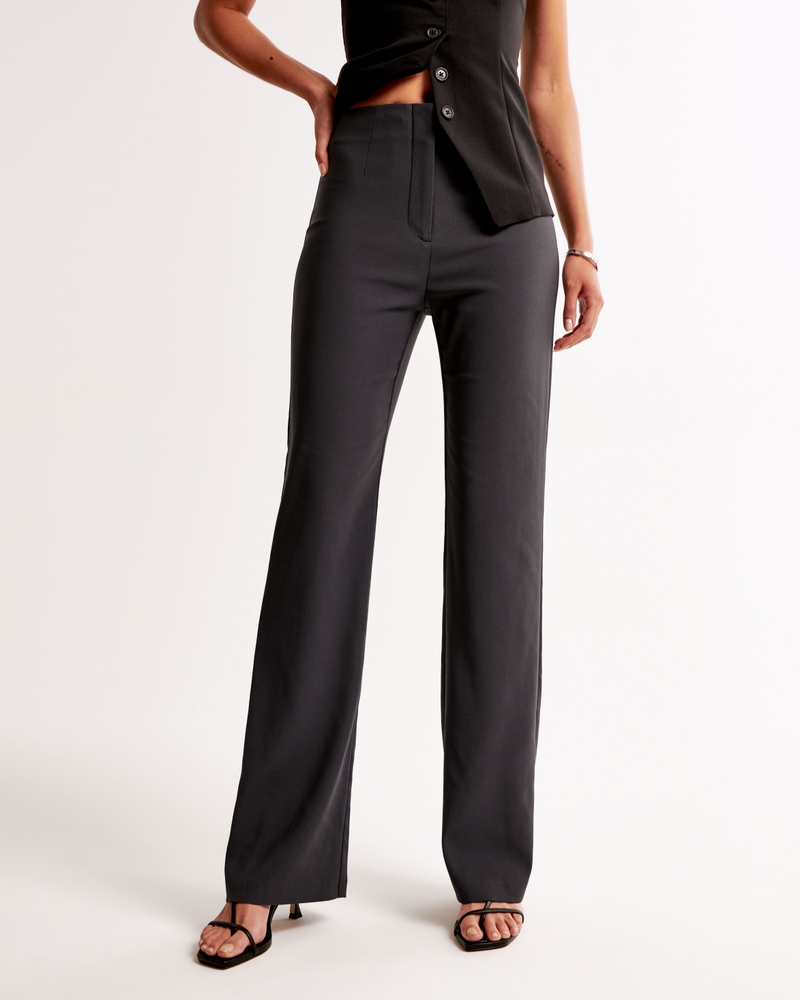 High Rise Slim Boot Trouser