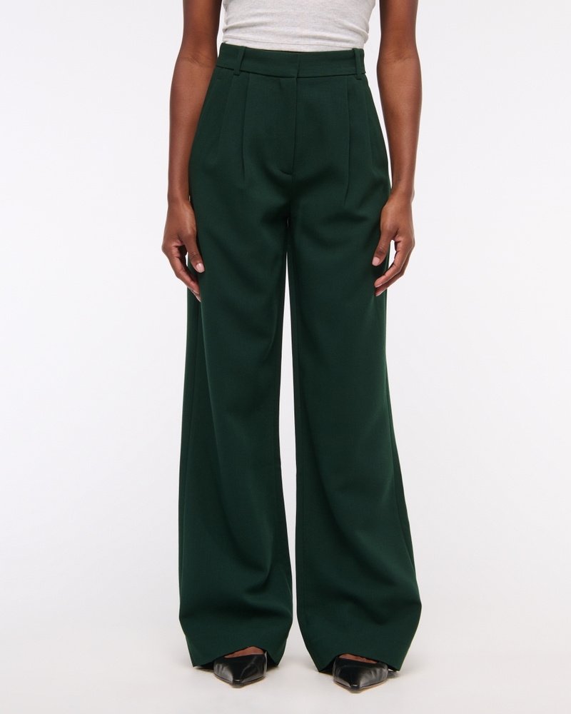 A&F Sloane Tailored Wide Leg Pant