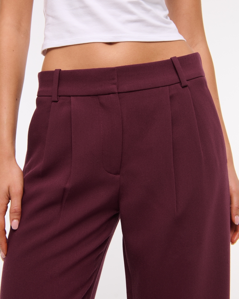 A&F Sloane Low Rise Tailored Wide Leg Pant