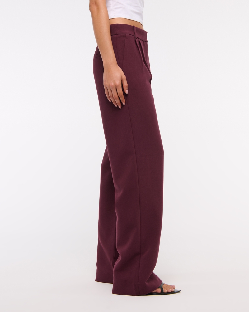 A&F Sloane Low Rise Tailored Wide Leg Pant