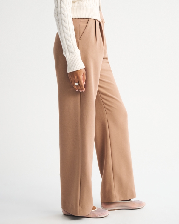 Curve Love A&F Sloane Tailored Wide Leg Pant