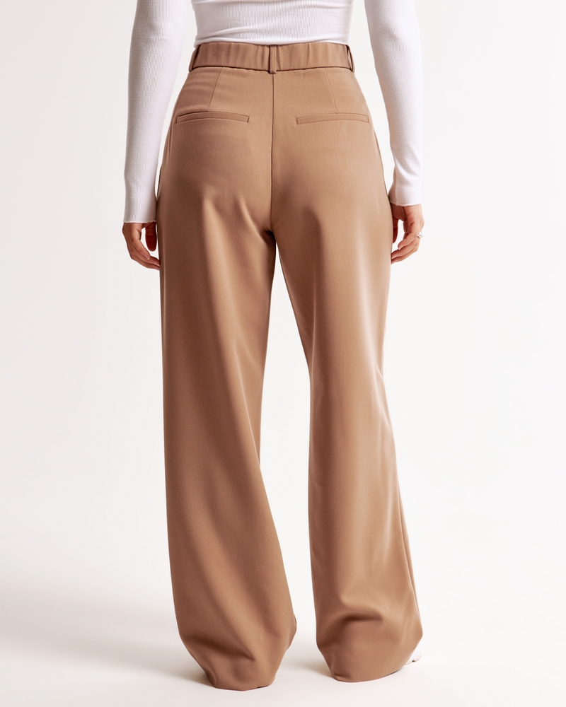 Curve Love A&F Sloane Tailored Wide Leg Pant