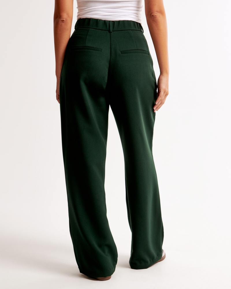 Curve Love A&F Sloane Tailored Wide Leg Pant