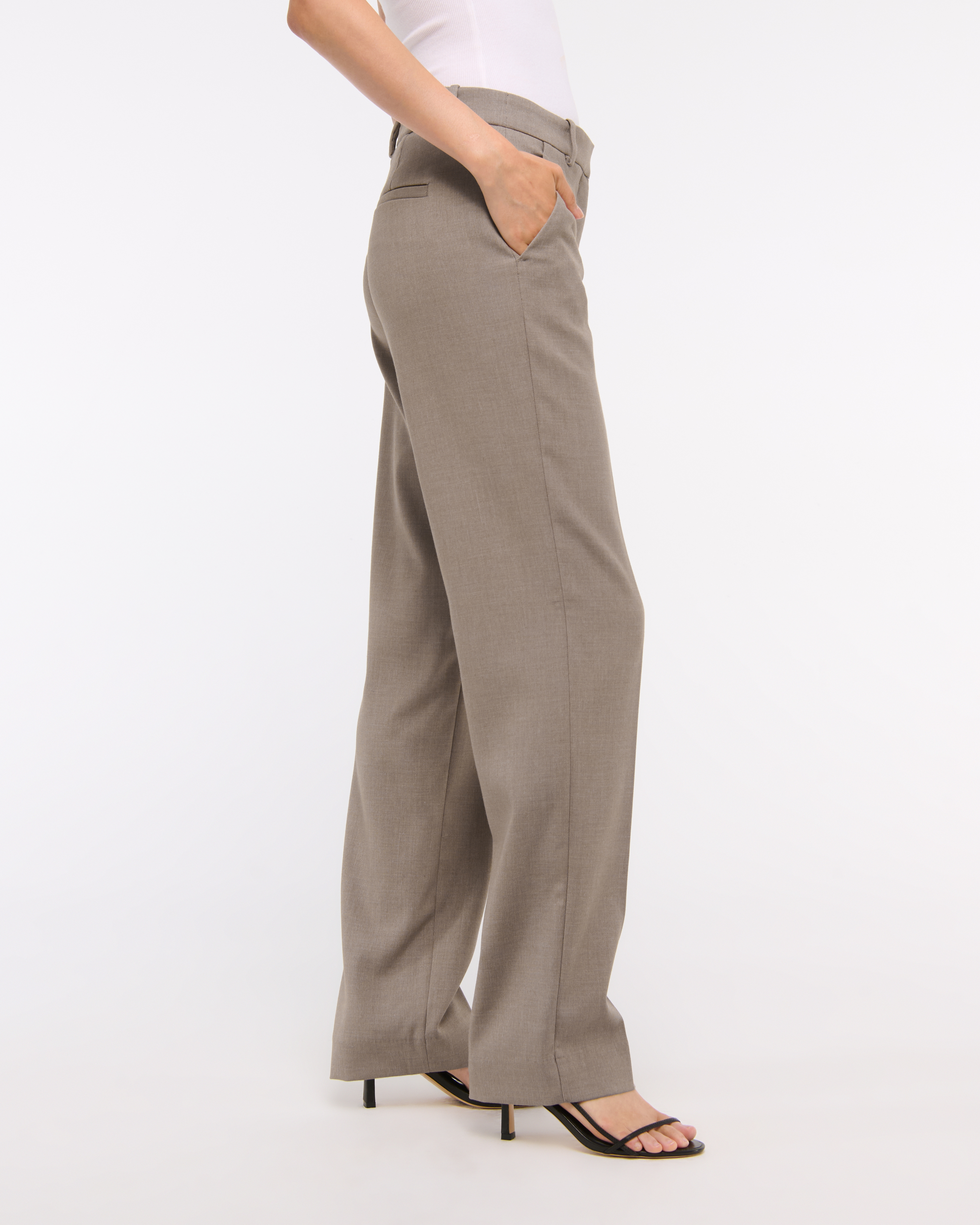 [Margesherwood ] / ☆ WASHED WORK CURVE PANTS / light beige Women's Curve Love A&F Sloane Tailored Wide Leg Pant