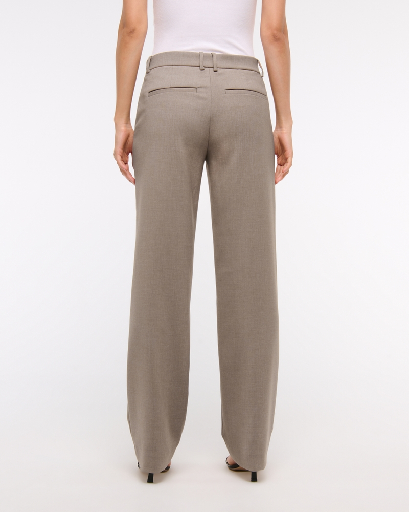 Low Rise Tailored Straight Pant