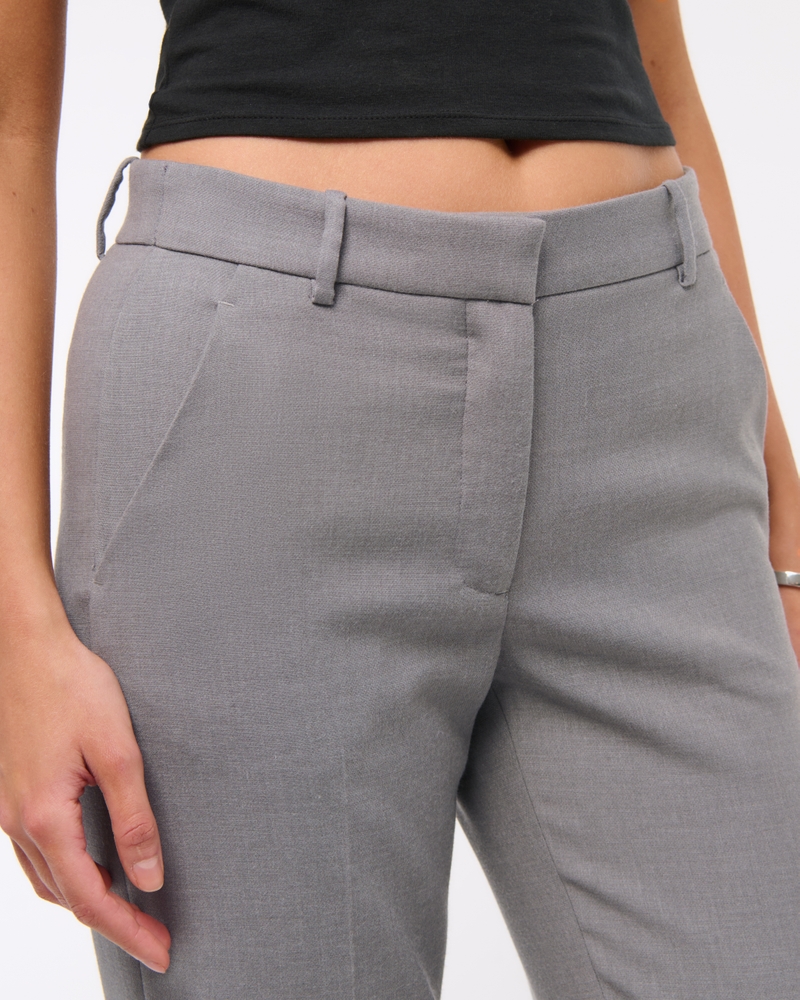 Low Rise Tailored Straight Pant