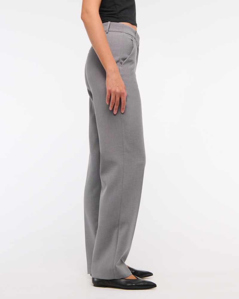 Low Rise Tailored Straight Pant