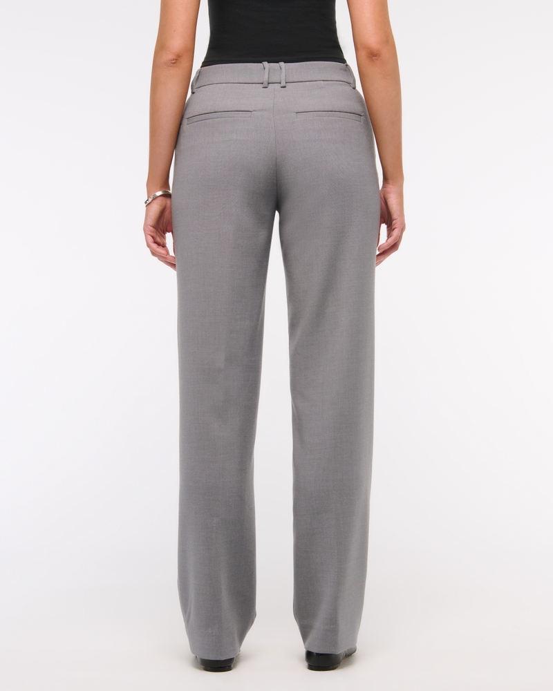 Low Rise Tailored Straight Pant