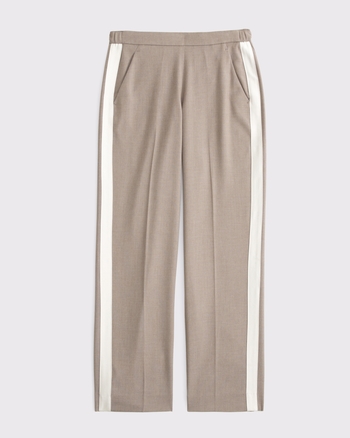 アギアトATTACHMENT Pants Side Stripe Wide Lightweight Stretch Side Stripe Wide Leg Pants | Talbots