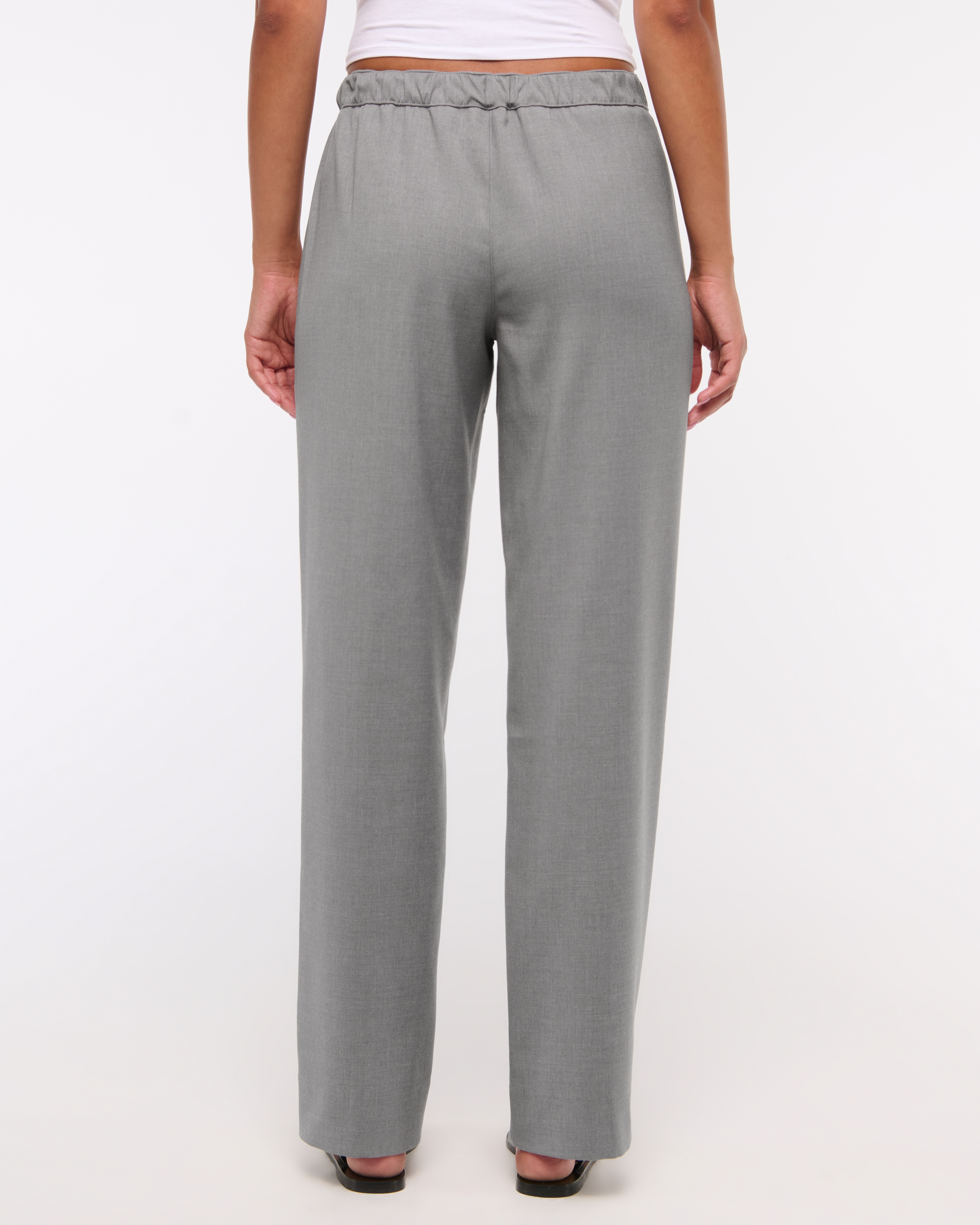 【COLOR iN ID】Side puff brushed pants Women's Side Stripe Pull-On Pant | Women's Clearance