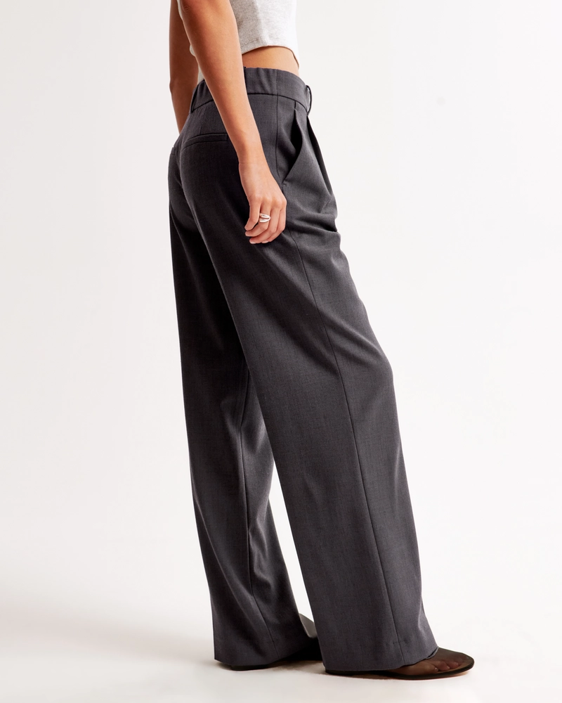 A&F Sloane Low Rise Tailored Wide Leg Pant