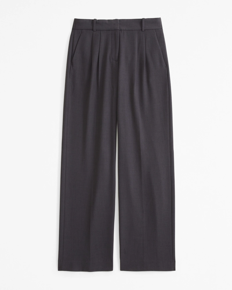 A&F Sloane Low Rise Tailored Wide Leg Pant