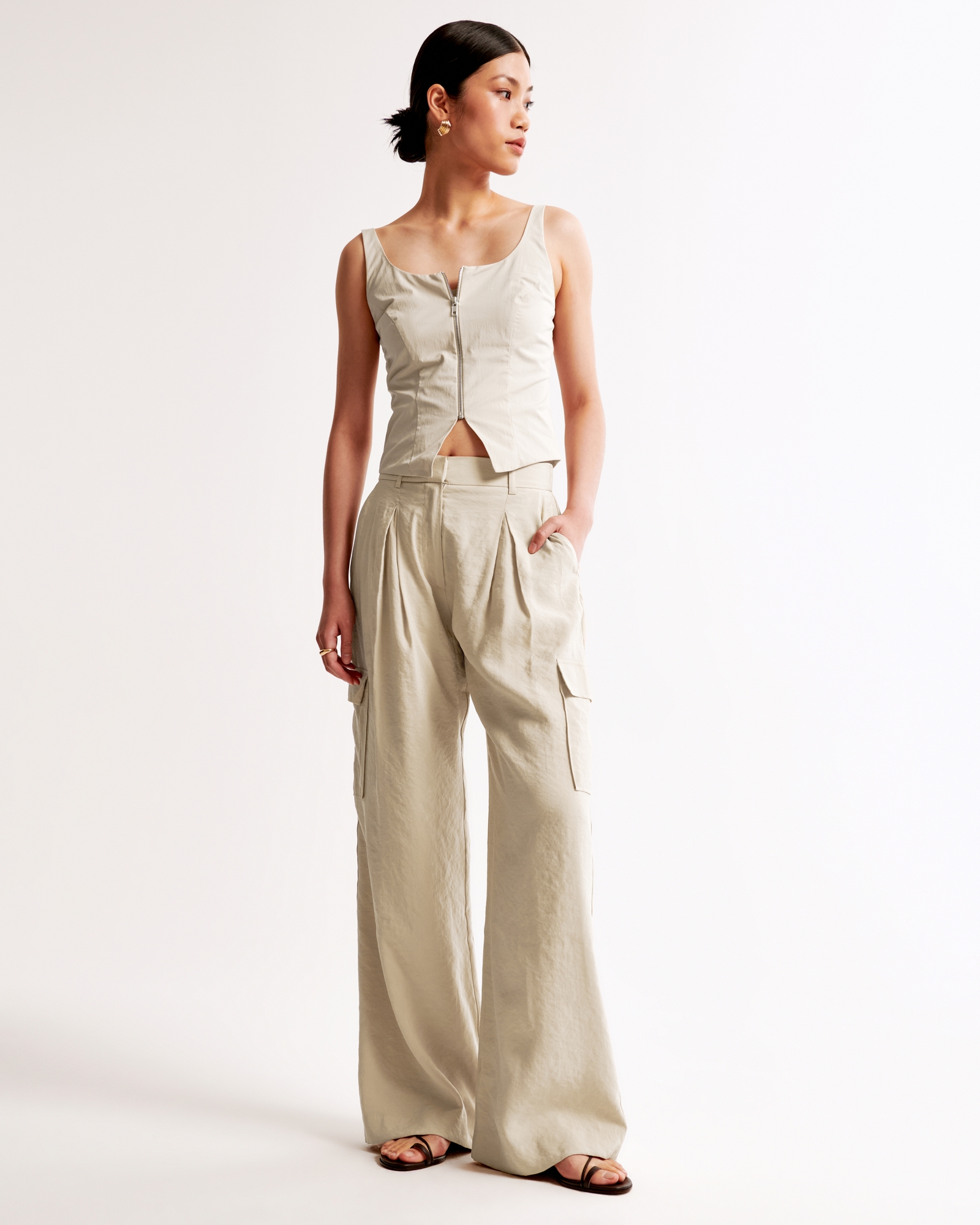 Drapey Tailored Cargo Pant