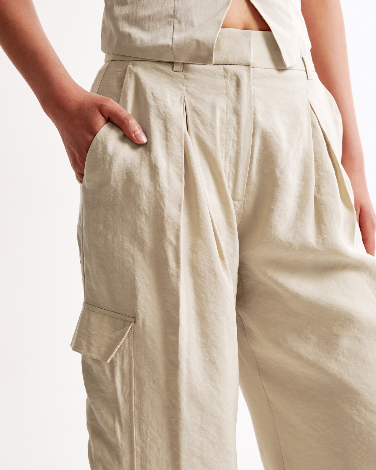 Drapey Tailored Cargo Pant