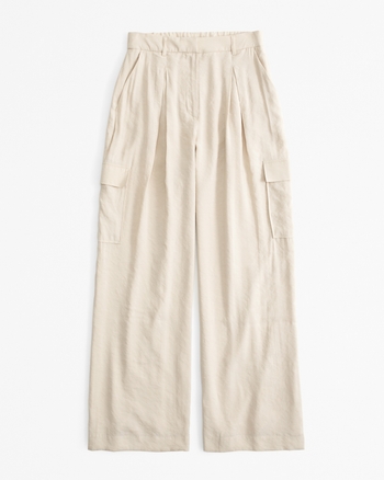 herlipto／Tuck Drape Cargo Pants　S Women's Drapey Tailored Cargo Pant | Women's Clearance
