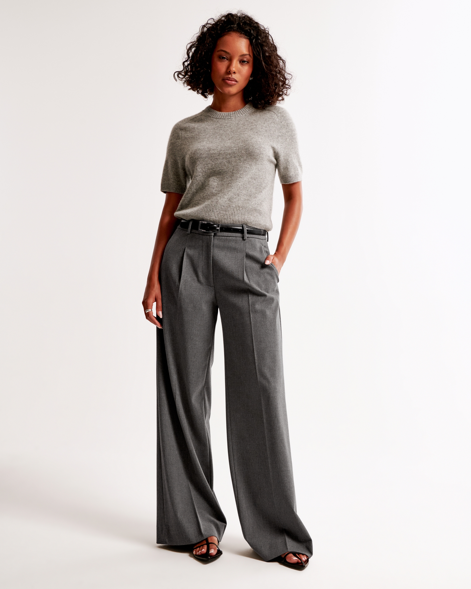 Tailored Wide Leg Pant