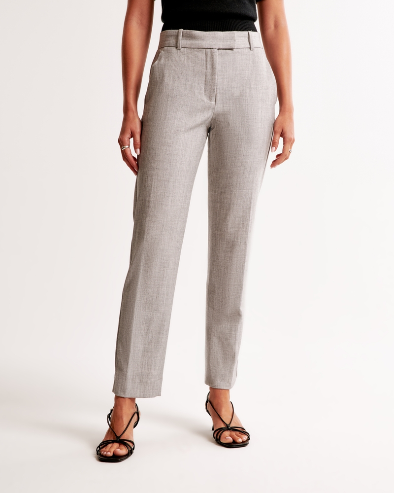 Mid Rise Tailored Ankle Pant