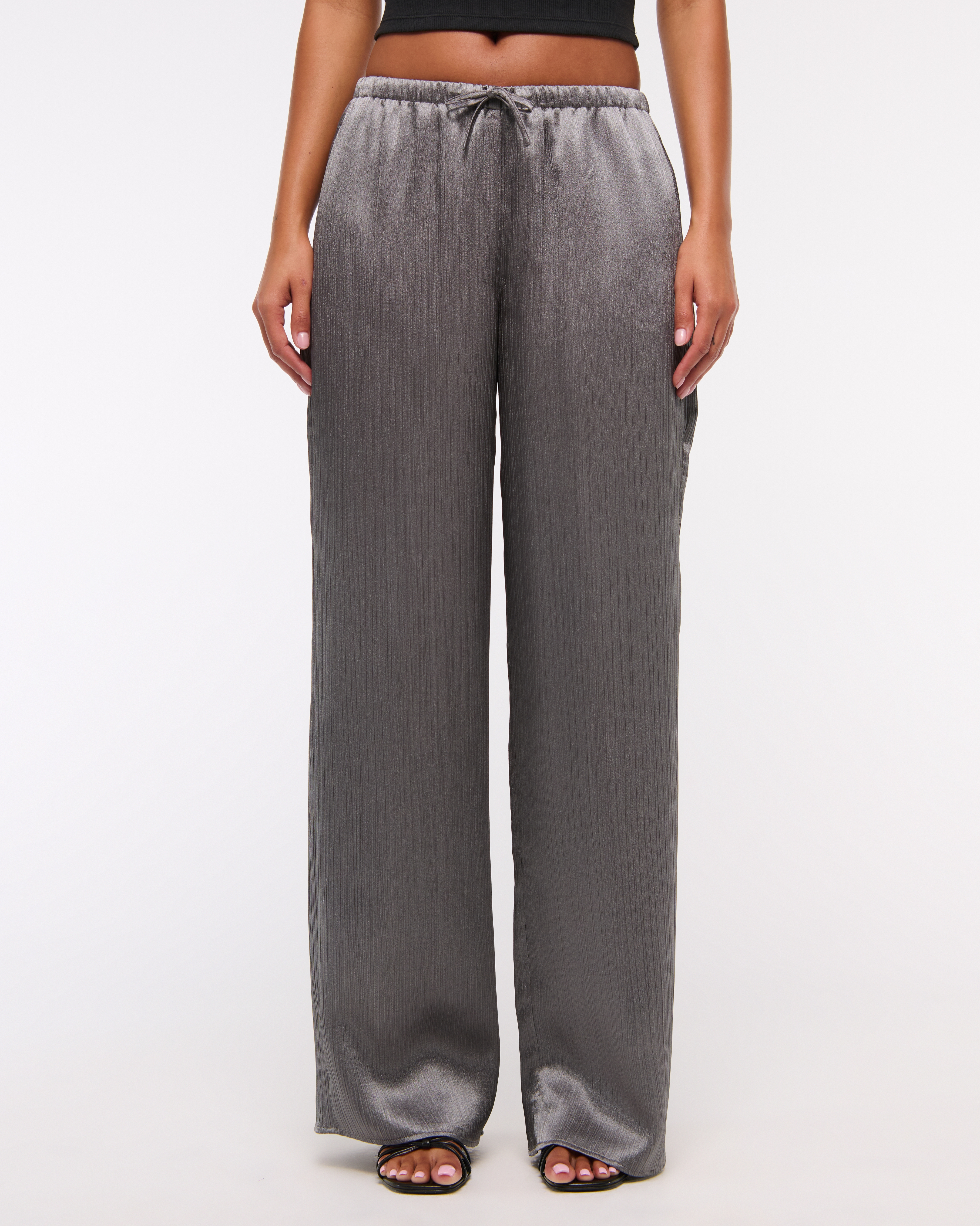 SATIN COCOON PANTS