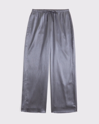 Textured Satin Pull-On Pant