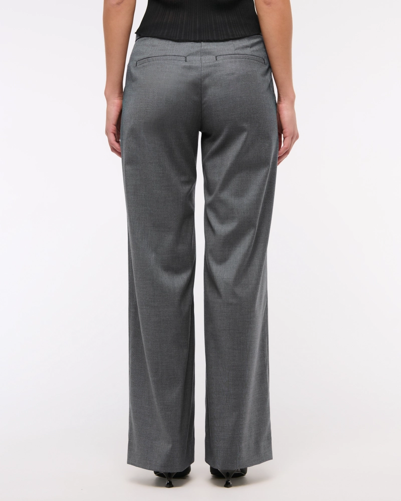 Low Rise Clean Tailored Wide Leg Pant