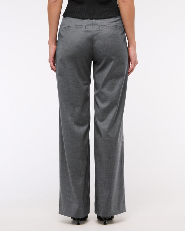 Low Rise Clean Tailored Wide Leg Pant