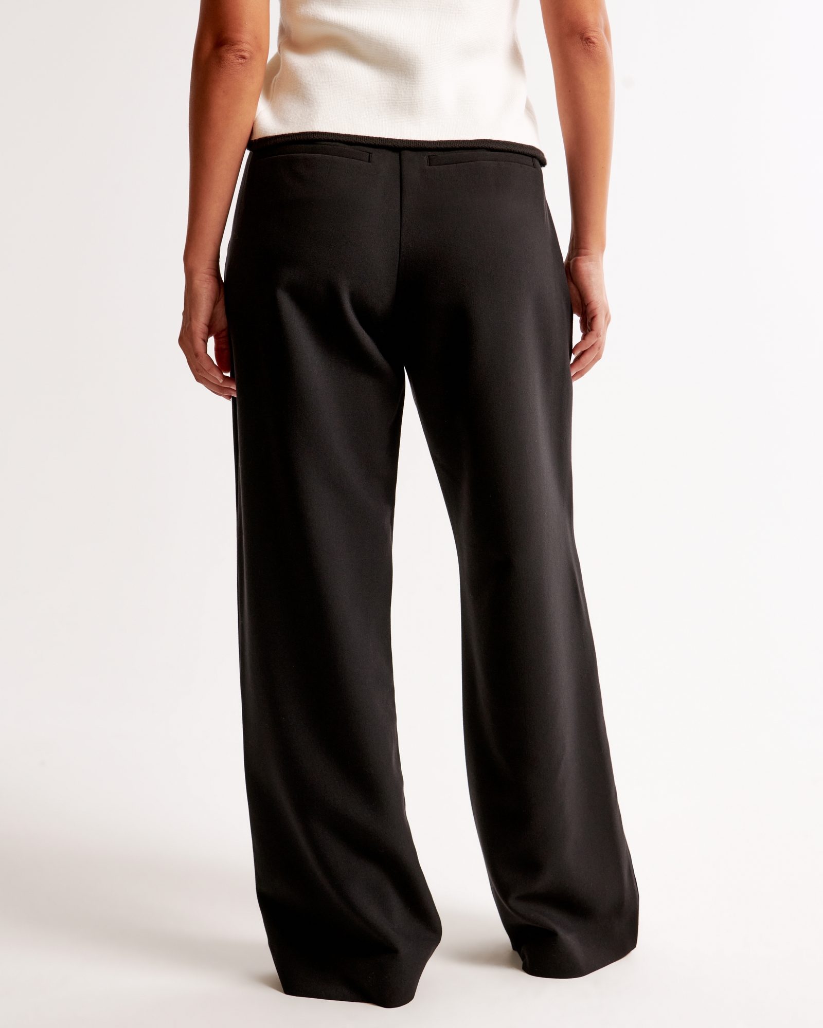 Curve Love A&F Sloane Low Rise Tailored Pant