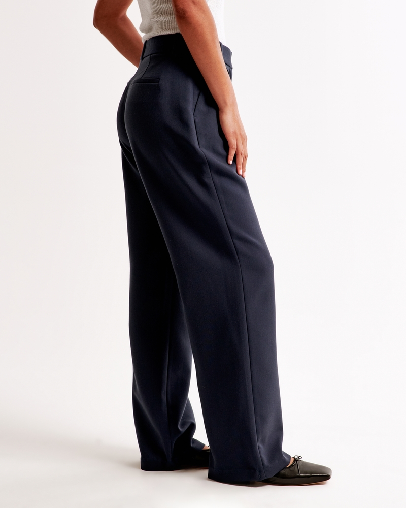 Curve Love A&F Sloane Low Rise Tailored Pant