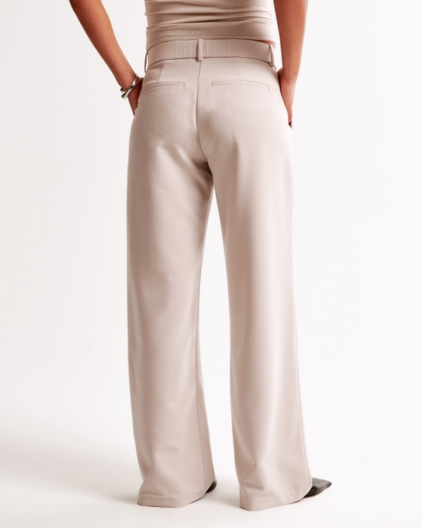 Women's Curve Love A&F Sloane Low Rise Tailored Wide Leg Pant