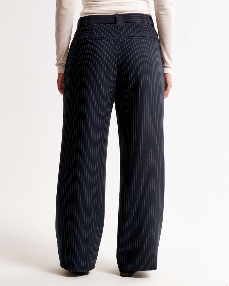 Curve Love A&F Sloane Low Rise Tailored Wide Leg Pant