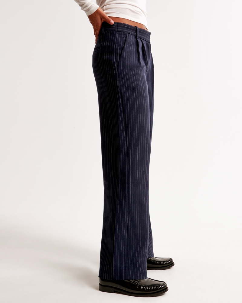 A&F Sloane Low Rise Tailored Wide Leg Pant