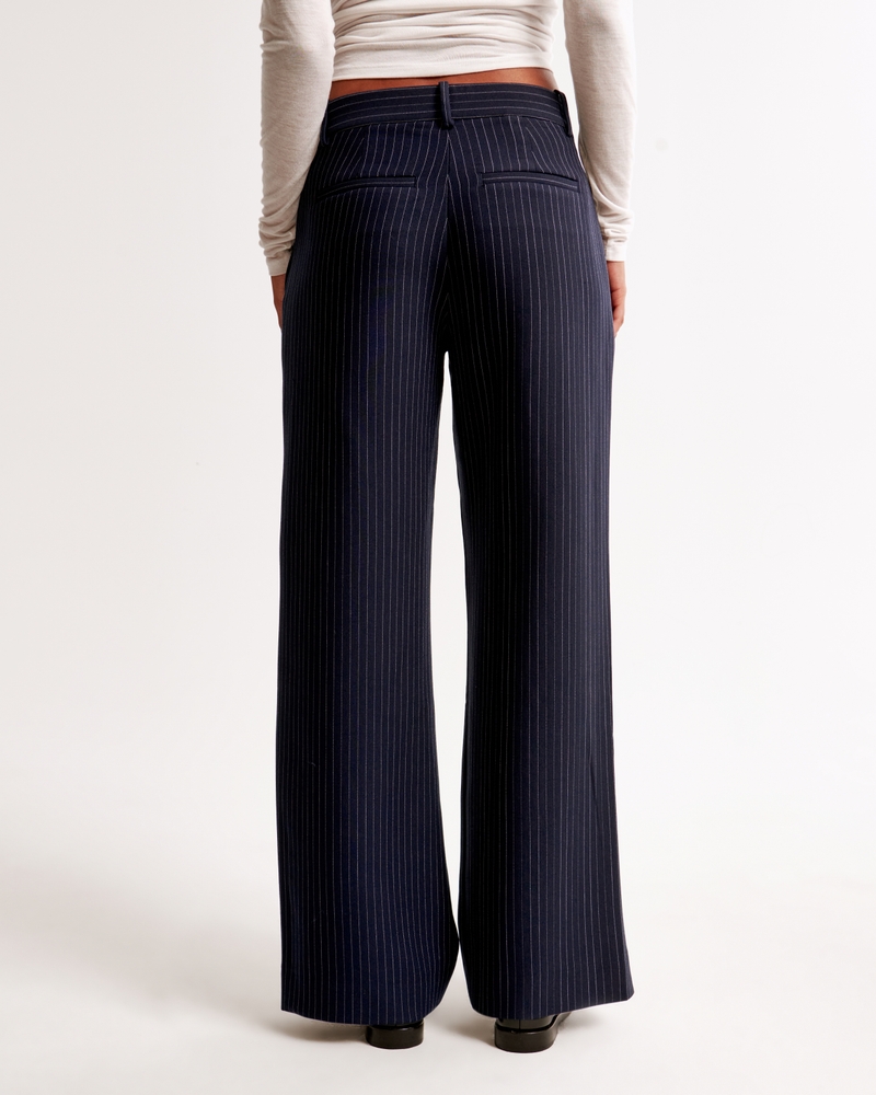 A&F Sloane Low Rise Tailored Wide Leg Pant