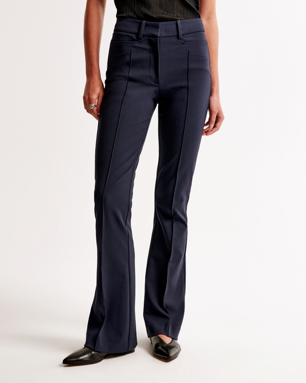 High Rise Flare Pant, Dark Indigo view 2