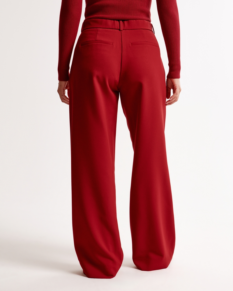 Women's Curve Love A&F Sloane Low Rise Tailored Wide Leg Pant