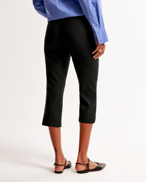 Women's Mid Rise Tailored Capri Pant | Women's Clearance | Abercrombie.com