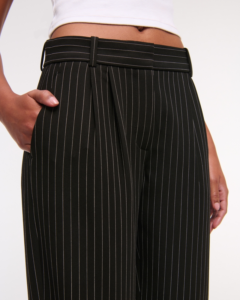 Curve Love A&F Sloane Low Rise Tailored Wide Leg Pant