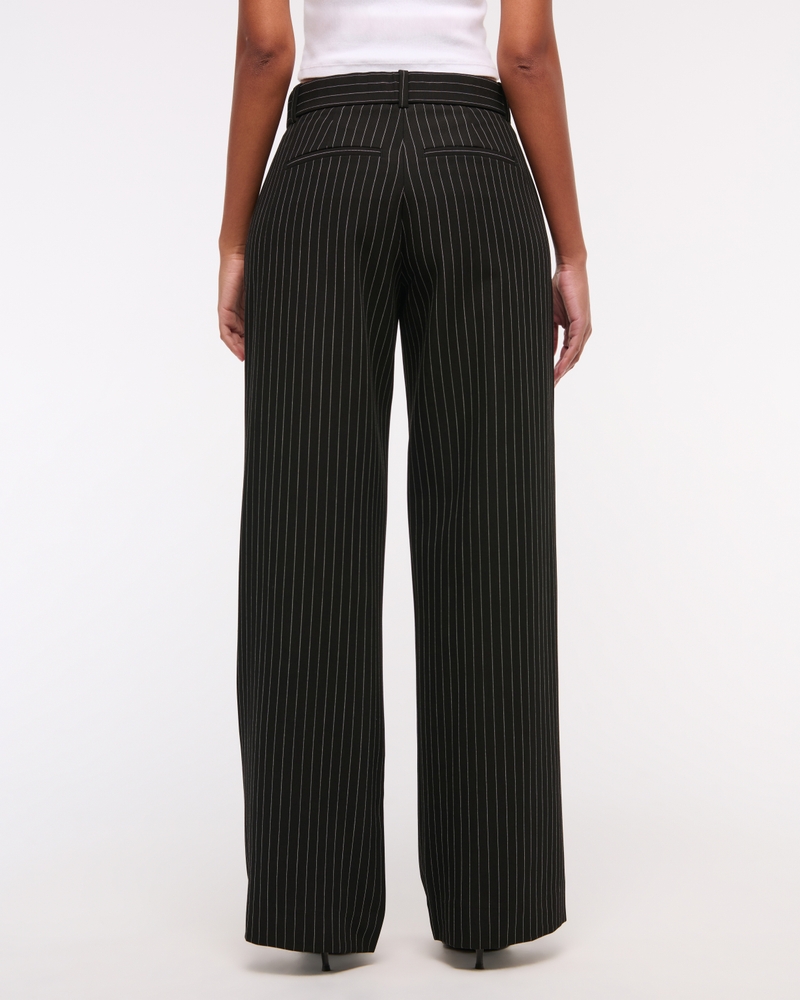 Curve Love A&F Sloane Low Rise Tailored Wide Leg Pant
