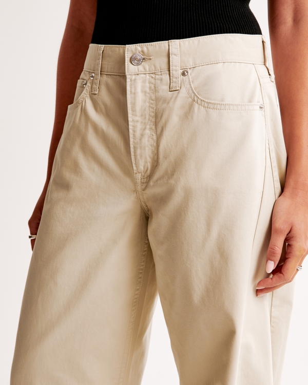 Mid Rise Barrel Pant