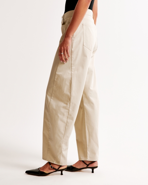 Mid Rise Barrel Pant