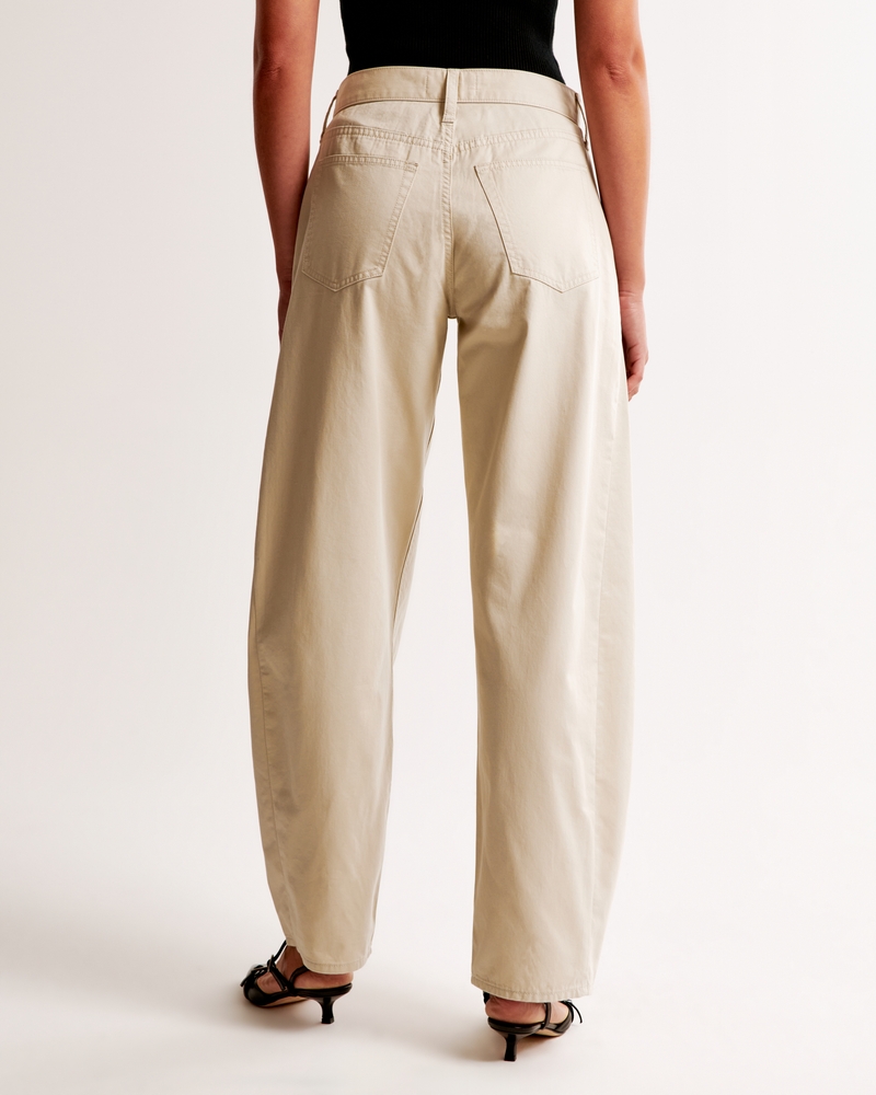 Mid Rise Barrel Pant