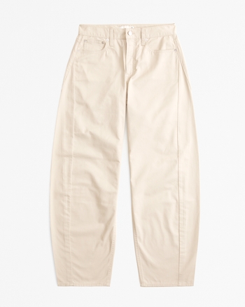 Mid Rise Barrel Pant