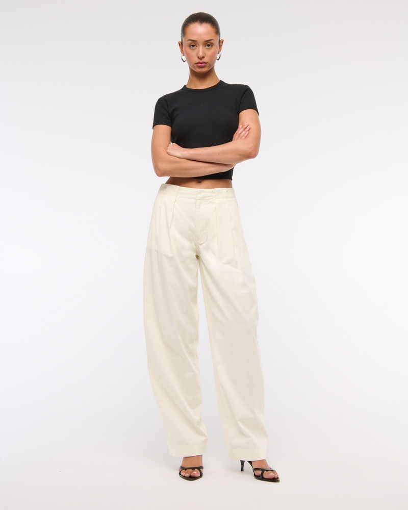 Mid Rise Barrel Pant