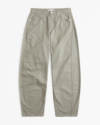 Curve Love Mid Rise Barrel Pant from Abercrombie & Fitch - $32.99