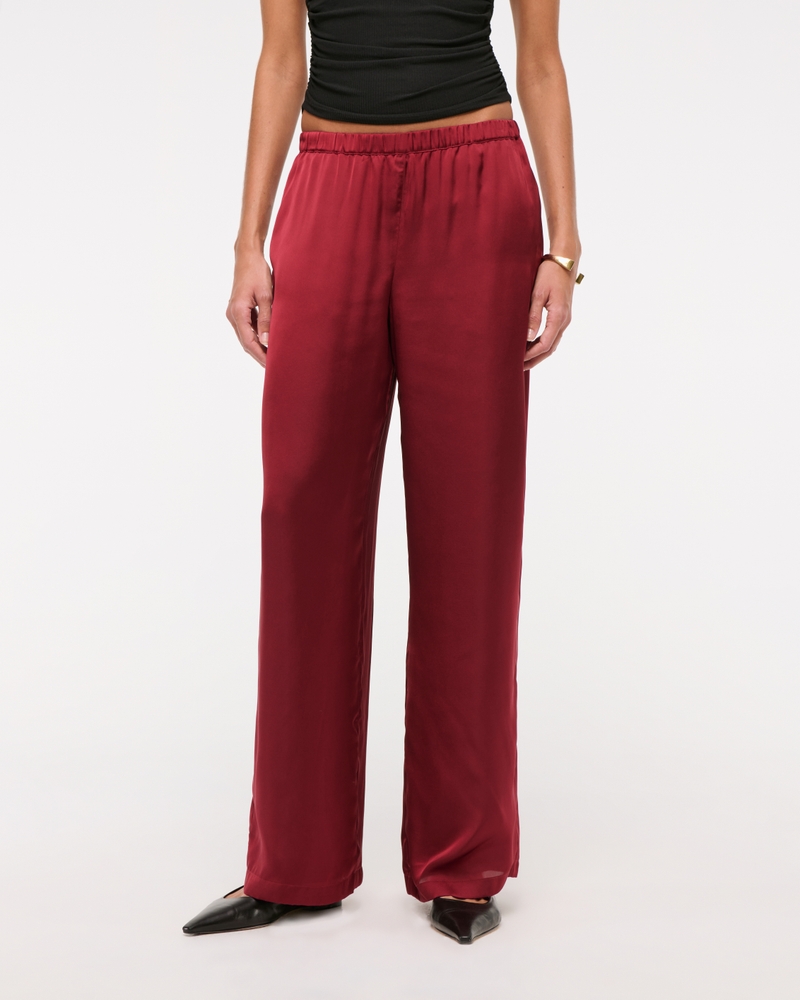 Satin Pull-On Pant