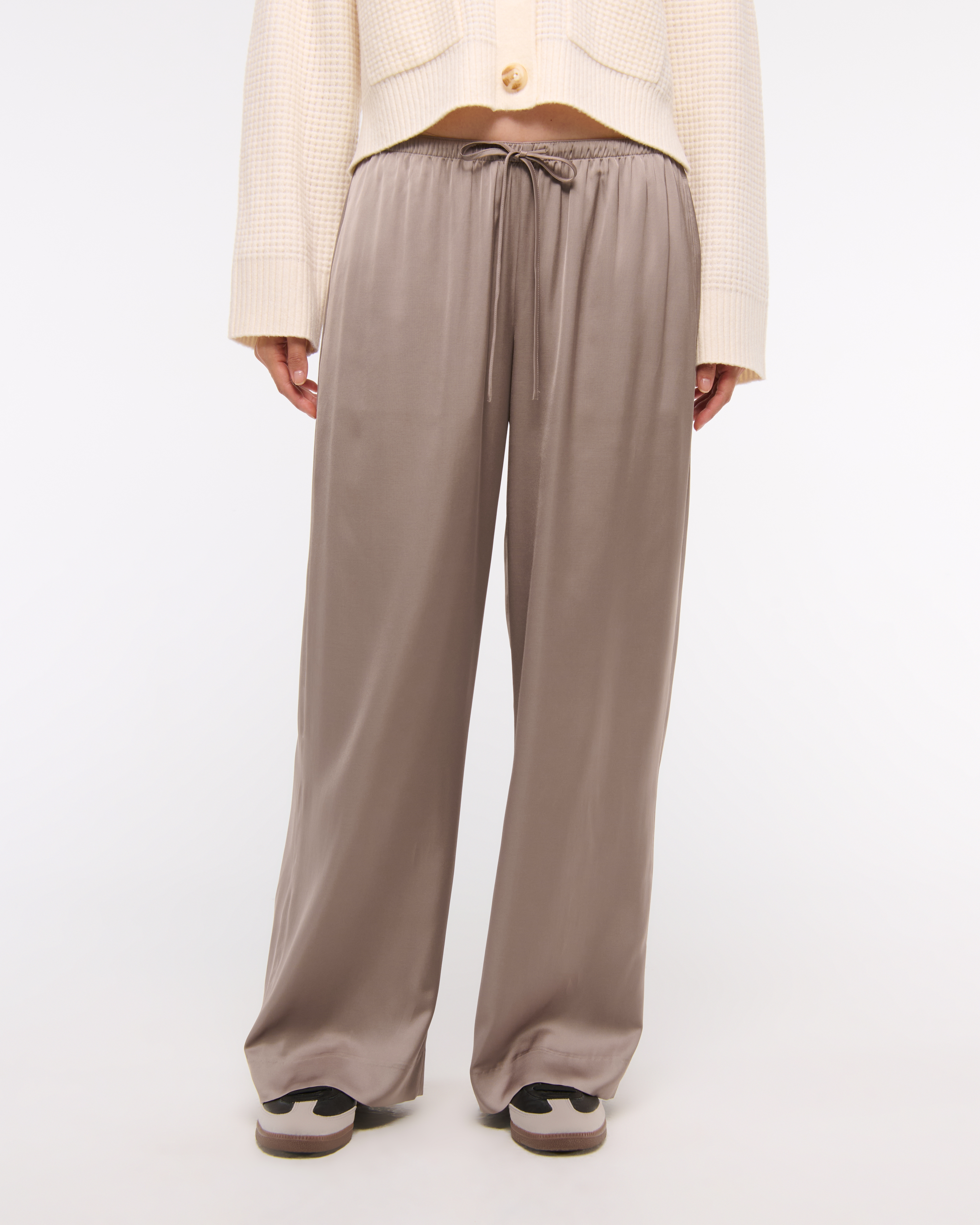 Women's Satin Pull-On Pant | Women's Clearance | Abercrombie.com