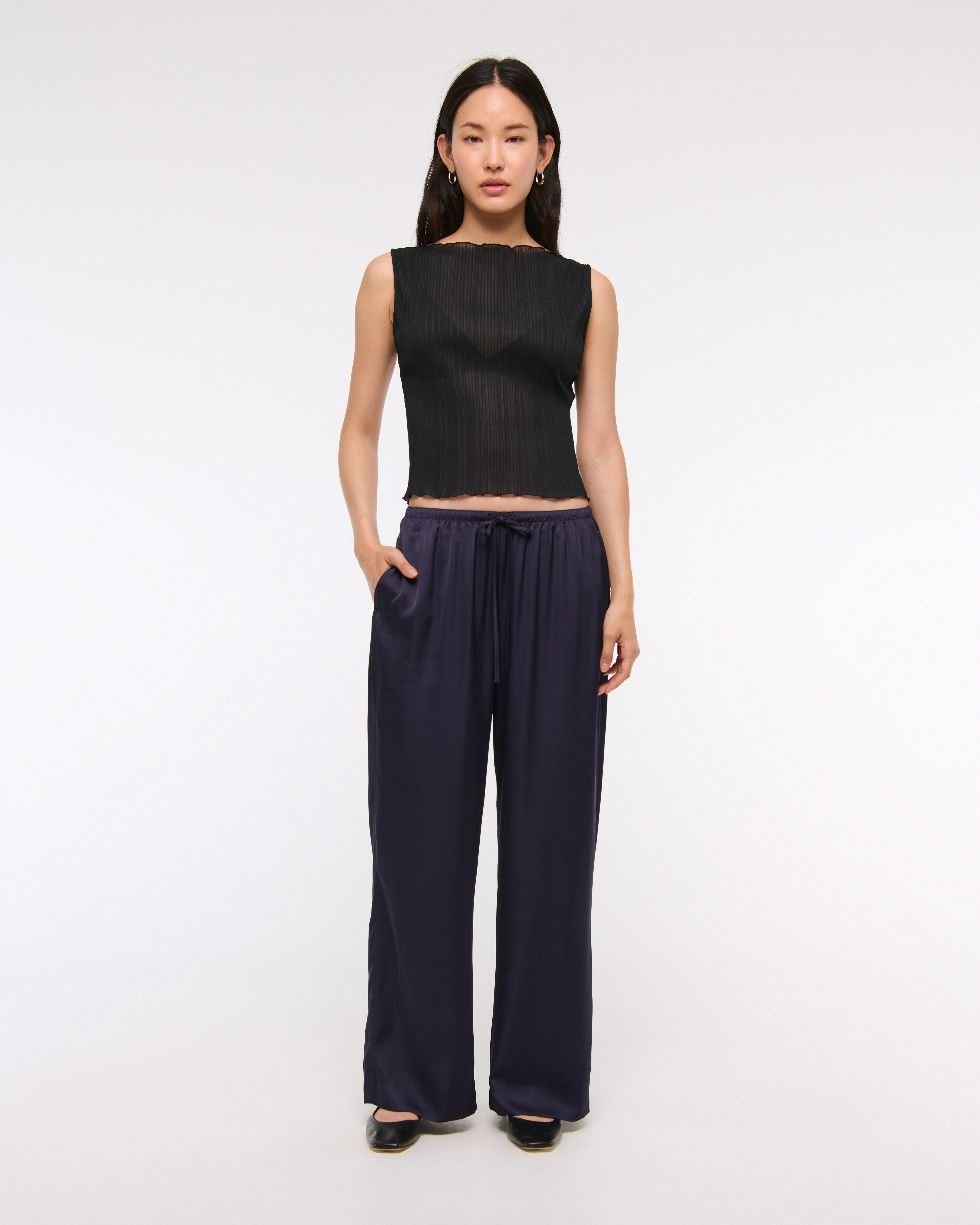 Women's Satin Pull-On Pant | Women's Clearance | Abercrombie.com