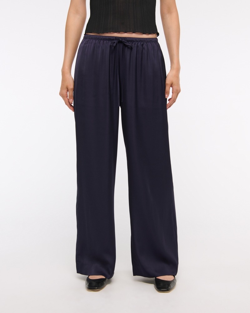 Satin Pull-On Pant