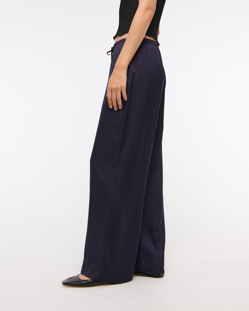 Satin Pull-On Pant