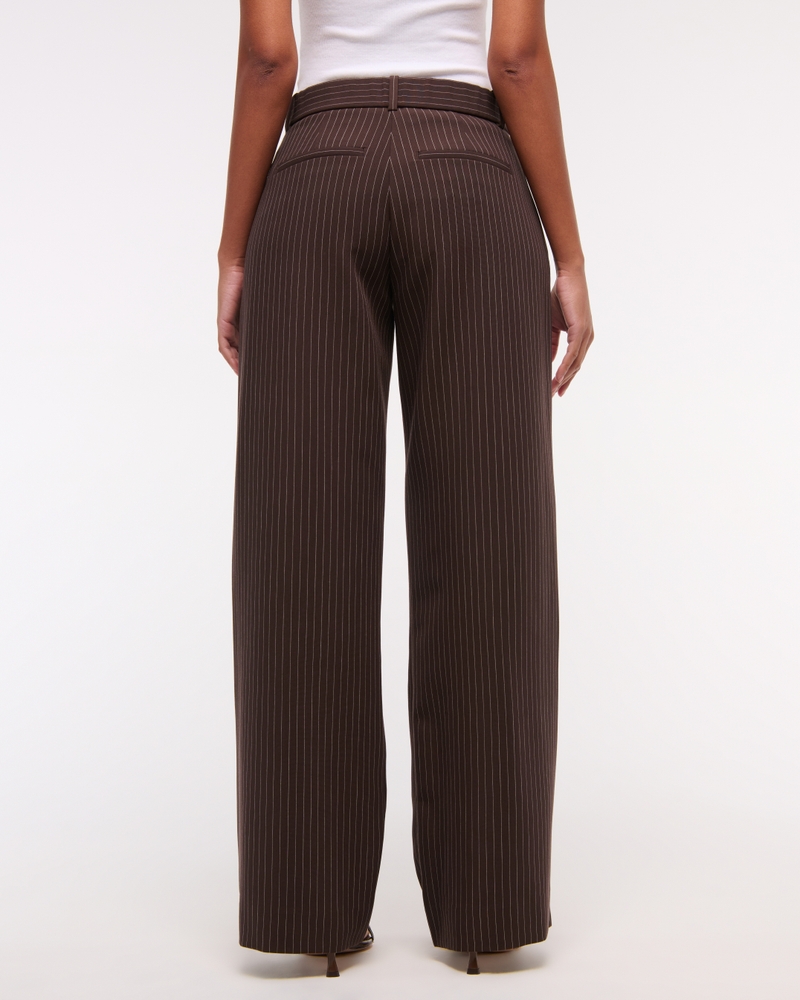 Curve Love A&F Sloane Low Rise Tailored Wide Leg Pant