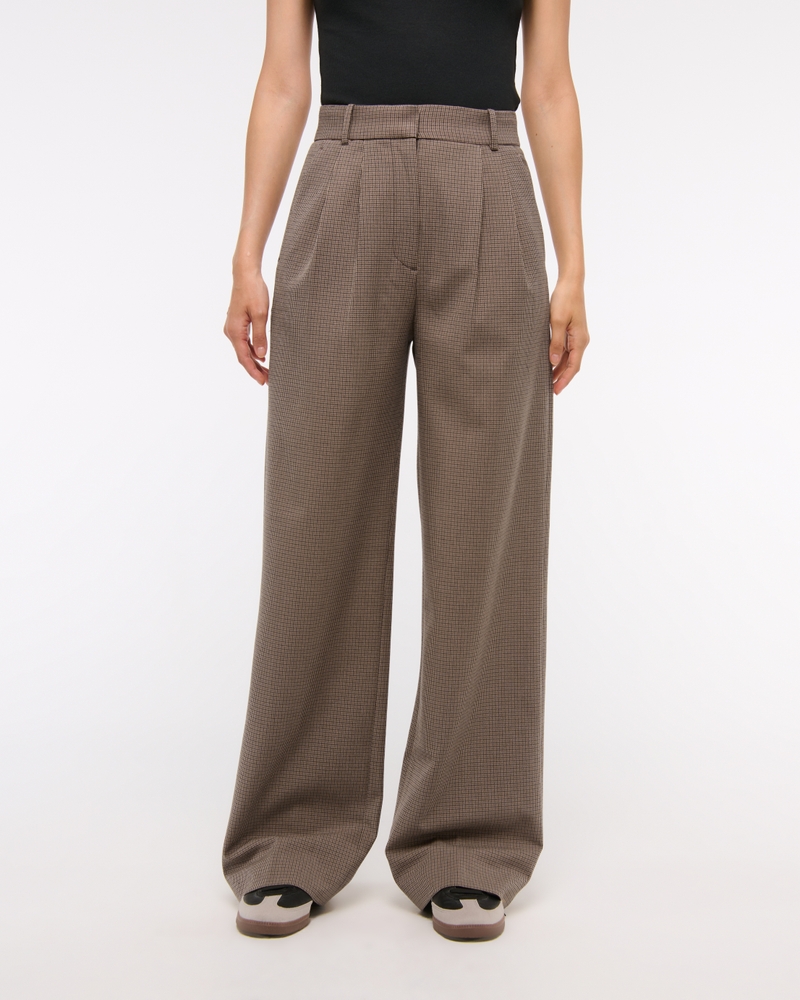 A&F Sloane Tailored Wide Leg Pant