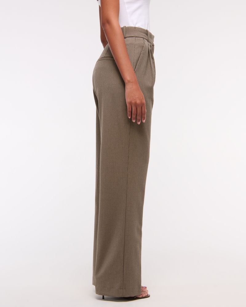 Curve Love A&F Sloane Tailored Wide Leg Pant
